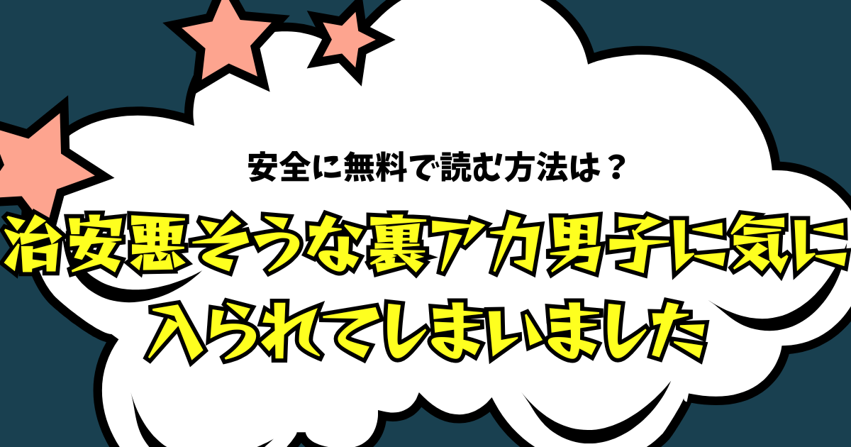 治安悪そうな裏アカ男子に気に入られてしまいました